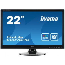 Monitor Second Hand Iiyama E2278HD, 22 Inch Full HD TN, VGA, DVI